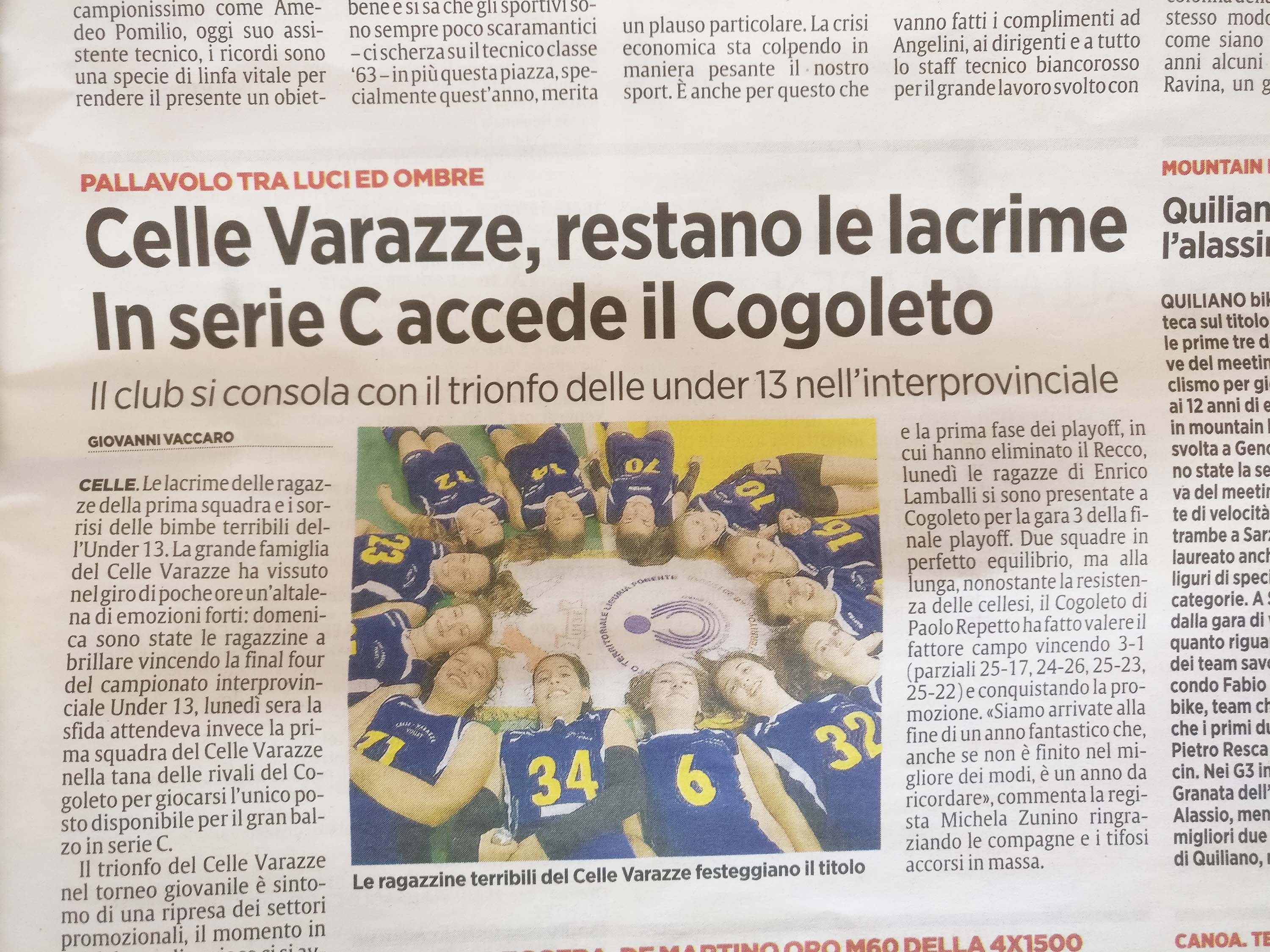 Finale stagione Secolo XIX